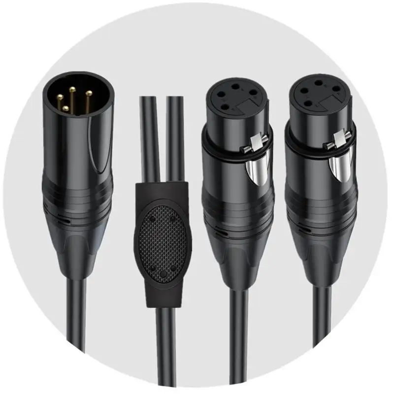 Y1UB 4Pin XLR Cable XLR Y Splitter Cable Mic Cord for Double Channel Sound Distribution in Recording and Broadcasting
Y1UB 4Pin XLR Cable XLR Y Splitter Cable Mic Cord for Double Channel Sound Distribution in Recording and Broadcasting