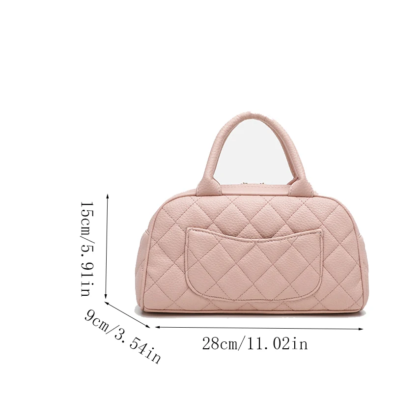 Luxury Designer PU Leather Plaid Quilted Women's Handbag Casual Shoulder Bag Pillow Style Handbag Winter New Style
Luxury Designer PU Leather Plaid Quilted Women's Handbag Casual Shoulder Bag Pillow Style Handbag Winter New Style
