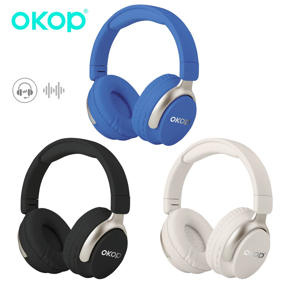 OKOP Headset Bluetooth Headset,Call Noise Cancellation Low Latency Headset,HIFI Sound Quality Long Battery Life Silent Headset
OKOP Headset Bluetooth Headset,Call Noise Cancellation Low Latency Headset,HIFI Sound Quality Long Battery Life Silent Headset