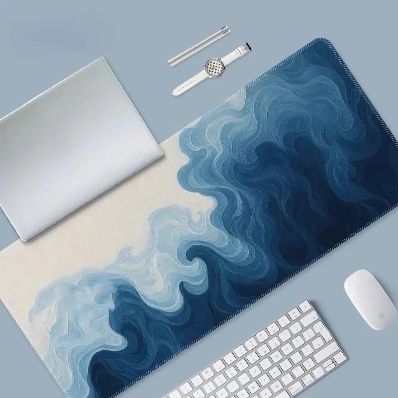 Nordic Abstract Blue Wave Desk Mat Fluid Ocean Art Mouse Pad Non Slip Rubber Keyboard Pad for Home Office Computer Desk Decor
Nordic Abstract Blue Wave Desk Mat Fluid Ocean Art Mouse Pad Non Slip Rubber Keyboard Pad for Home Office Computer Desk Decor