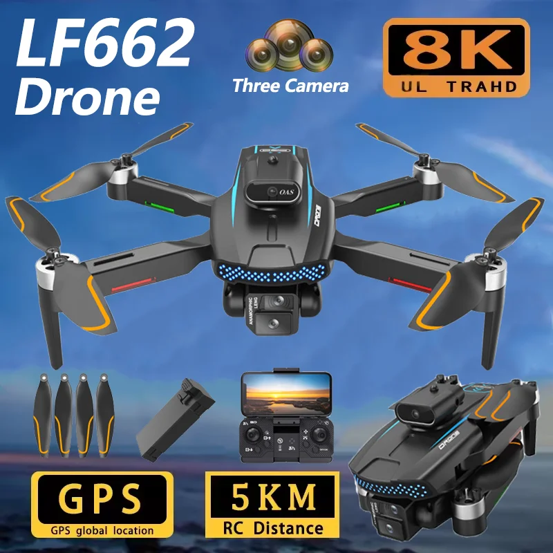 Новый LF662 RC Профессиональный Дрон 8K с фотографией БПЛА RC Unit Экран Дисплей Широкоугольная HD-камера Складной Вертолет Подарки Игрушка
Новый LF662 RC Профессиональный Дрон 8K с фотографией БПЛА RC Unit Экран Дисплей Широкоугольная HD-камера Складной Вертолет Подарки Игрушка