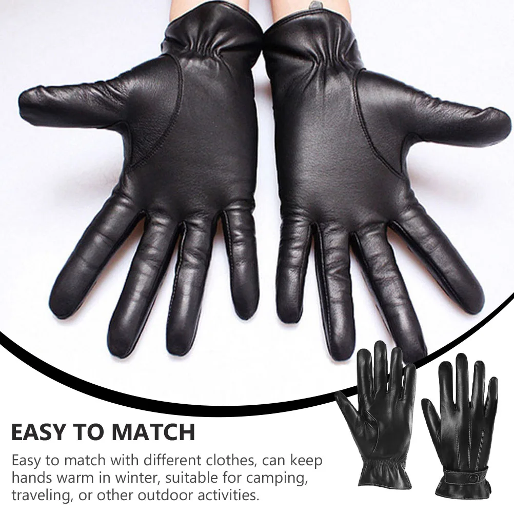 Cycling Men Winter Windproof PU Gloves for Riding Motorcycle Black Outdoor Sports Practical Warmth Retention Easy to
Cycling Men Winter Windproof PU Gloves for Riding Motorcycle Black Outdoor Sports Practical Warmth Retention Easy to