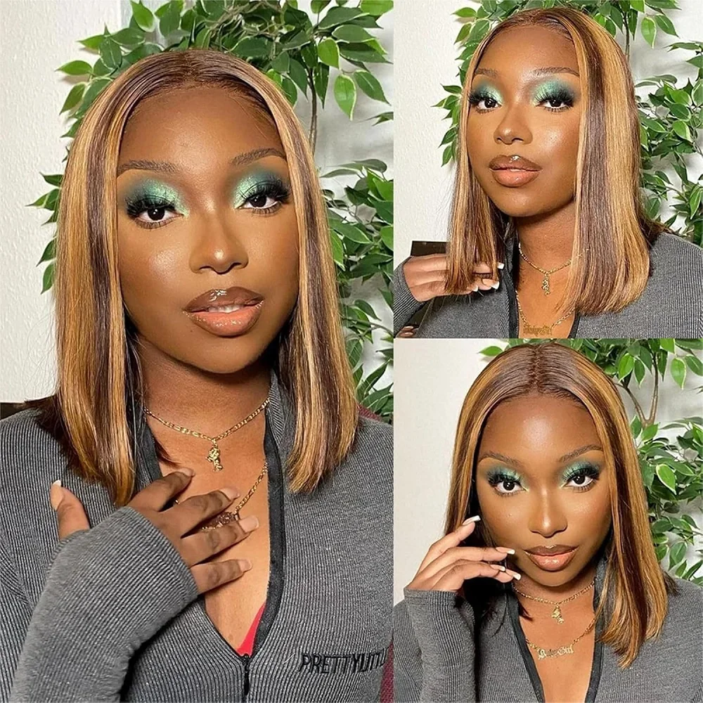 Bob Wig Human Hair 6x4 Lace Wigs Highlight Pre Cut Ready To Wear 4/27 Glueless Wigs Human Hair Pre Plucked with Baby Hair
Bob Wig Human Hair 6x4 Lace Wigs Highlight Pre Cut Ready To Wear 4/27 Glueless Wigs Human Hair Pre Plucked with Baby Hair