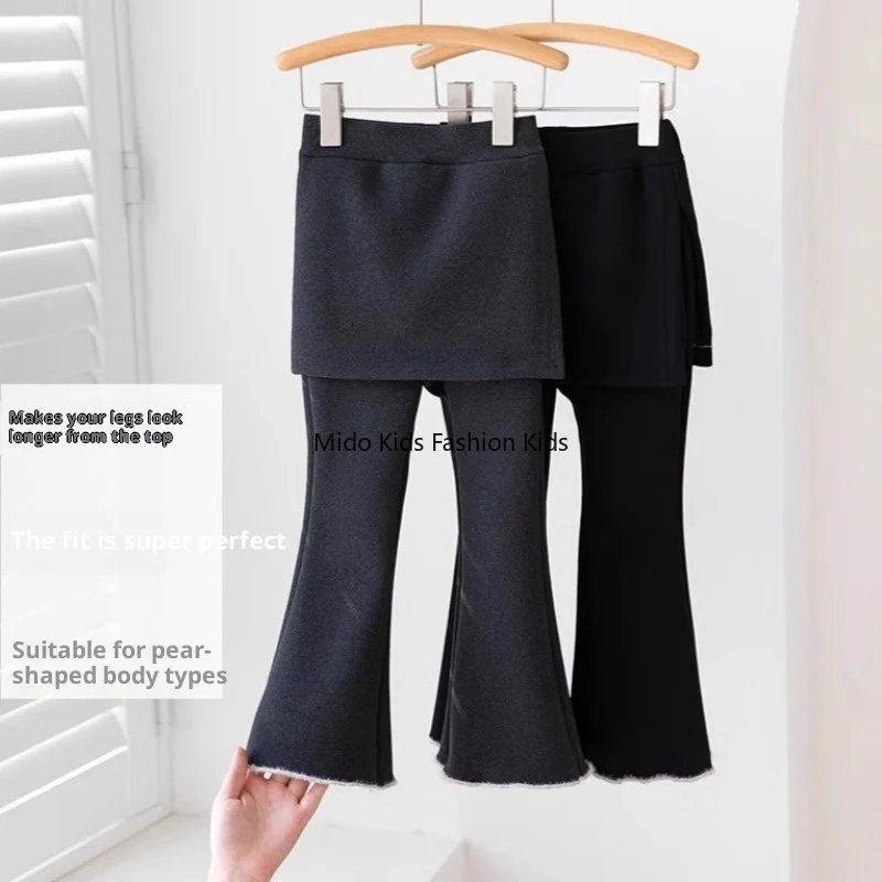 Kids Fleece Lined Flare Leggings Winter Thickened Pants Two Piece Skirt Pants for Girls 110-160cm
Kids Fleece Lined Flare Leggings Winter Thickened Pants Two Piece Skirt Pants for Girls 110-160cm