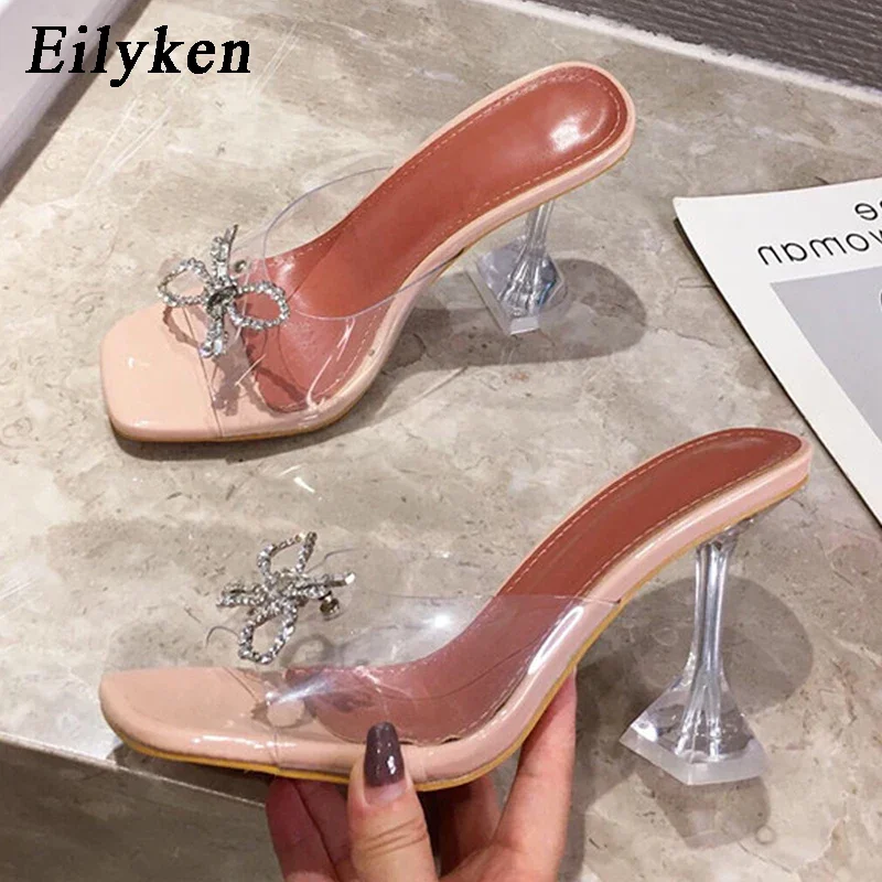 Eilyken модный, из ПВХ, прозрачный женские тапочки на высоком каблуке, сексуальная обувь с квадратным носком
Eilyken модный, из ПВХ, прозрачный женские тапочки на высоком каблуке, сексуальная обувь с квадратным носком