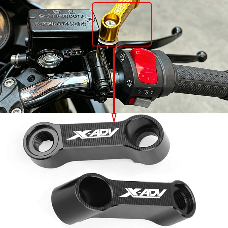 For Honda X ADV XADV X-ADV 750 XADV750 XADV150 2017-2026 | Motorcycle Riser Extension Bracket Rearview Mirror Extend Accessories