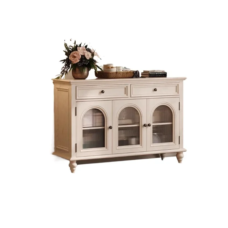 White American Solid Wood Sideboard Storage Cabinet Living Room Integrated Wall French Entrance Cabinet Furniture
White American Solid Wood Sideboard Storage Cabinet Living Room Integrated Wall French Entrance Cabinet Furniture