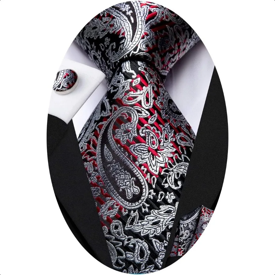 HiTie Silk Paisley Ties for Men Necktie Pocket Square Cufflinks Set Foral Tie Sets Formal Business
HiTie Silk Paisley Ties for Men Necktie Pocket Square Cufflinks Set Foral Tie Sets Formal Business