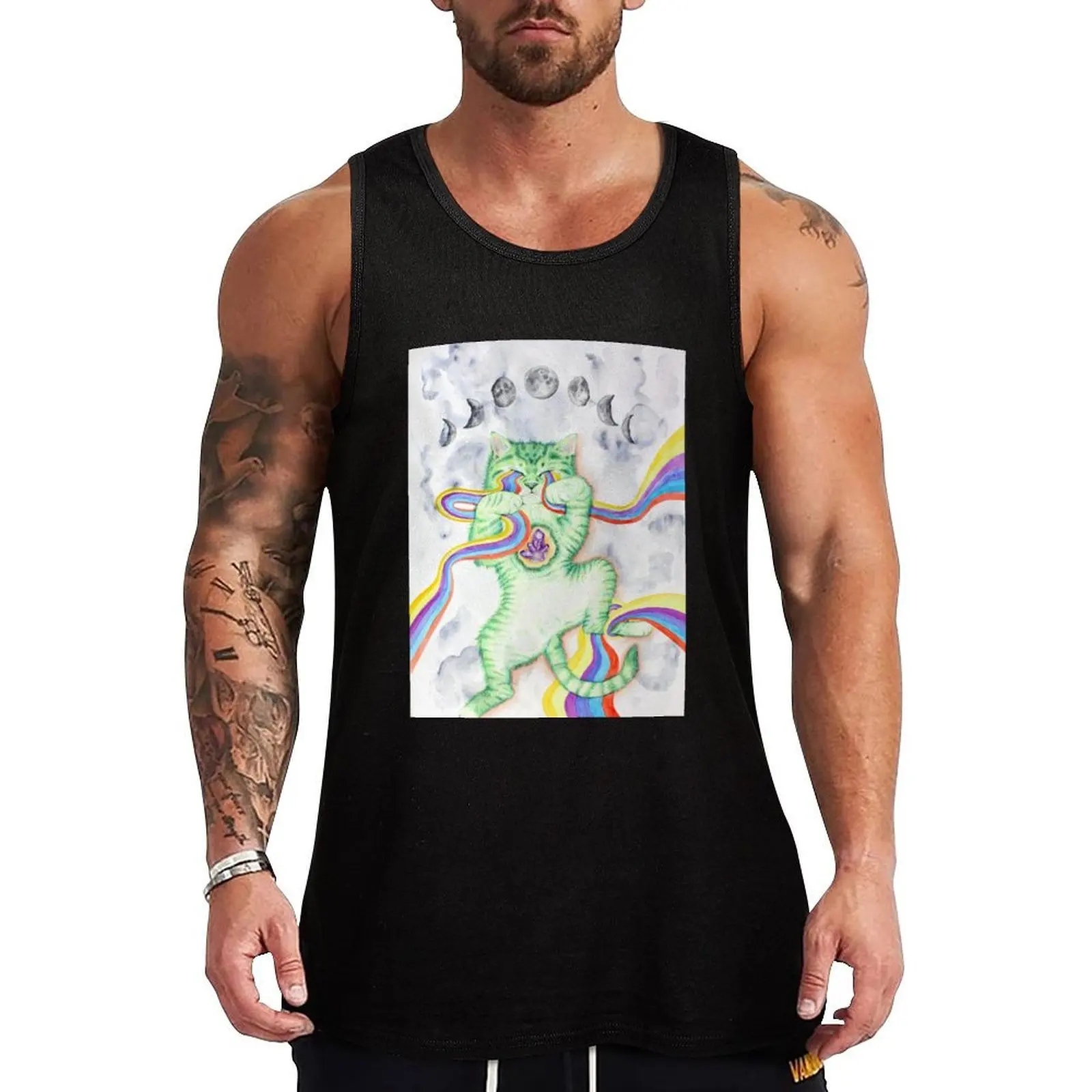 Rainbow Kitten Tank Top Hip Hop Tank Top Streetwear Casual Sleeveless Tee
Rainbow Kitten Tank Top Hip Hop Tank Top Streetwear Casual Sleeveless Tee