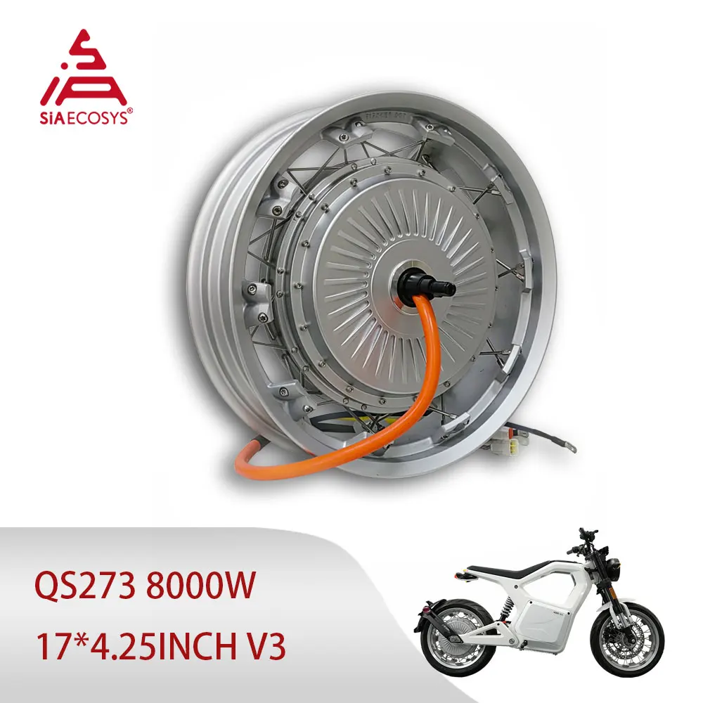 QSMOTOR 273 8000W V3 72V with 17x4.25 inch Moped Wheel Rim 120kph High Speed E-Motorcycle Spoke Hub Motor
QSMOTOR 273 8000W V3 72V with 17x4.25 inch Moped Wheel Rim 120kph High Speed E-Motorcycle Spoke Hub Motor