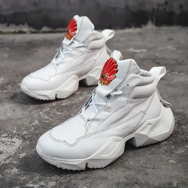 Европейские и американские модные мужские туфли с высоким берцем - новые стильные кожаные повседневные модные туфли на толстой подошве A2
Европейские и американские модные мужские туфли с высоким берцем - новые стильные кожаные повседневные модные туфли на толстой подошве A2