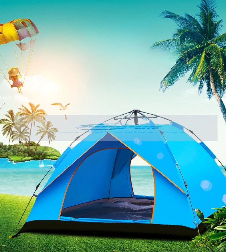 Automatic multi-person tent outdoor quick-open camping outdoor beach camping tent factory supply, fake double-layer tent
Automatic multi-person tent outdoor quick-open camping outdoor beach camping tent factory supply, fake double-layer tent