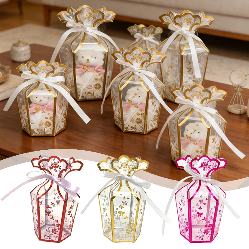 20PCS Transparent Gold-Stamped Vase Shape Large PVC Gift Box Suitable for Christmas Party Wedding Gift Packaging Party Gathering
20PCS Transparent Gold-Stamped Vase Shape Large PVC Gift Box Suitable for Christmas Party Wedding Gift Packaging Party Gathering