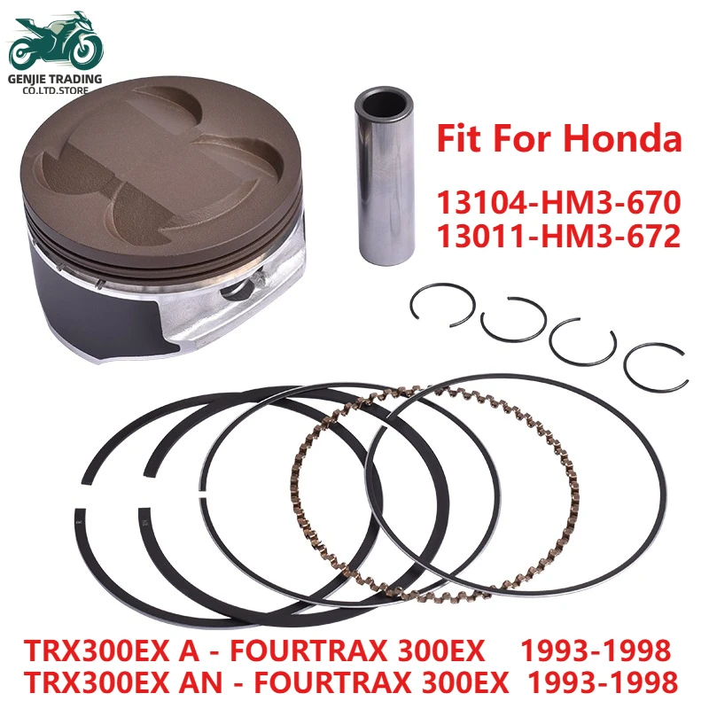 Motorcycle Engine Piston Rings Kit 80mm Bore for Honda TRX300EX A AN FOURTRAX 300EX TRX 300 1993 1994 1995-1998 13104-HM3-670
Motorcycle Engine Piston Rings Kit 80mm Bore for Honda TRX300EX A AN FOURTRAX 300EX TRX 300 1993 1994 1995-1998 13104-HM3-670