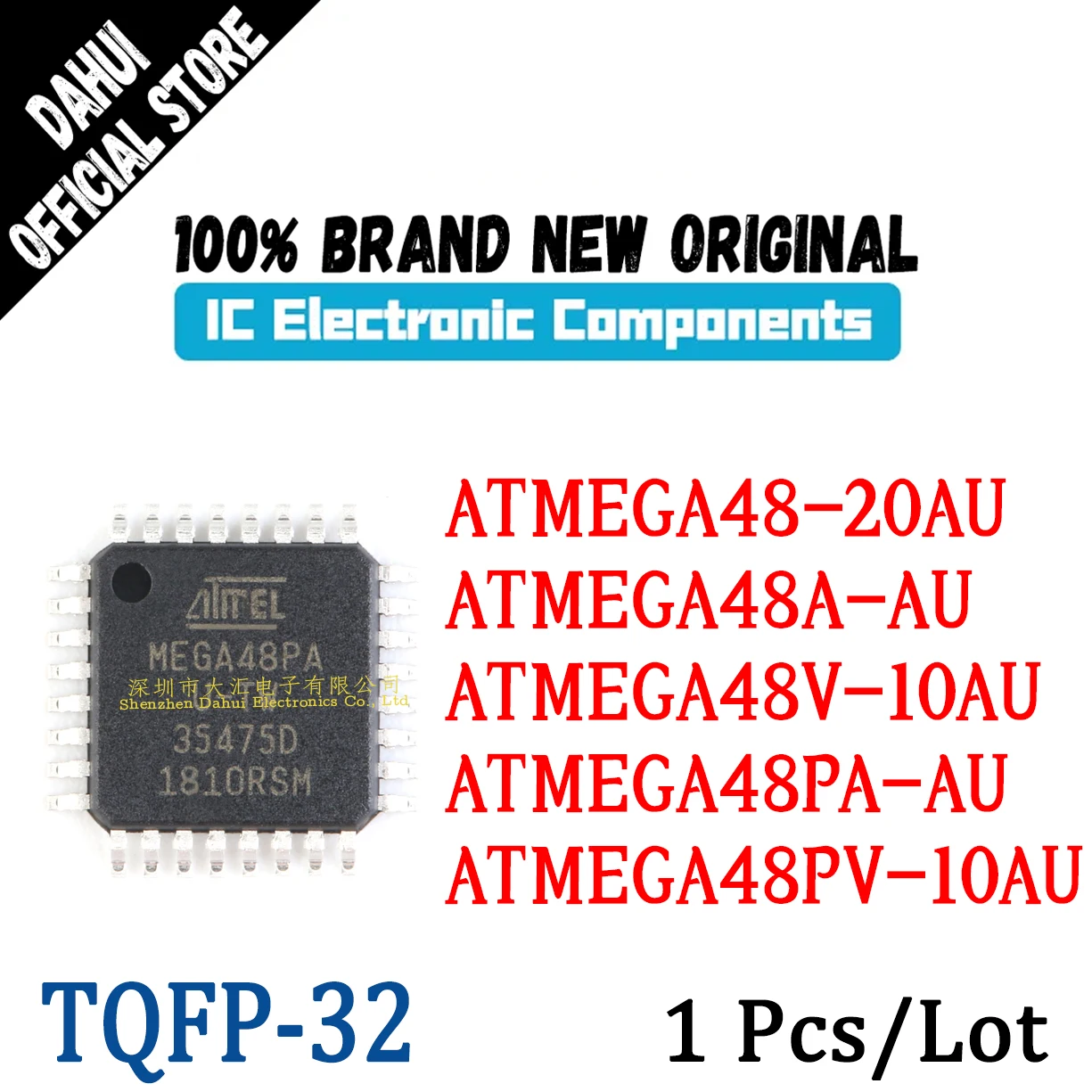 ATMEGA48-20AU ATMEGA48A-AU ATMEGA48V-10AU ATMEGA48PA-AU ATMEGA48PV-10AU MEGA48 U 10AU 20AU QFP32 Microcontroller chip IC new
ATMEGA48-20AU ATMEGA48A-AU ATMEGA48V-10AU ATMEGA48PA-AU ATMEGA48PV-10AU MEGA48 U 10AU 20AU QFP32 Microcontroller chip IC new
