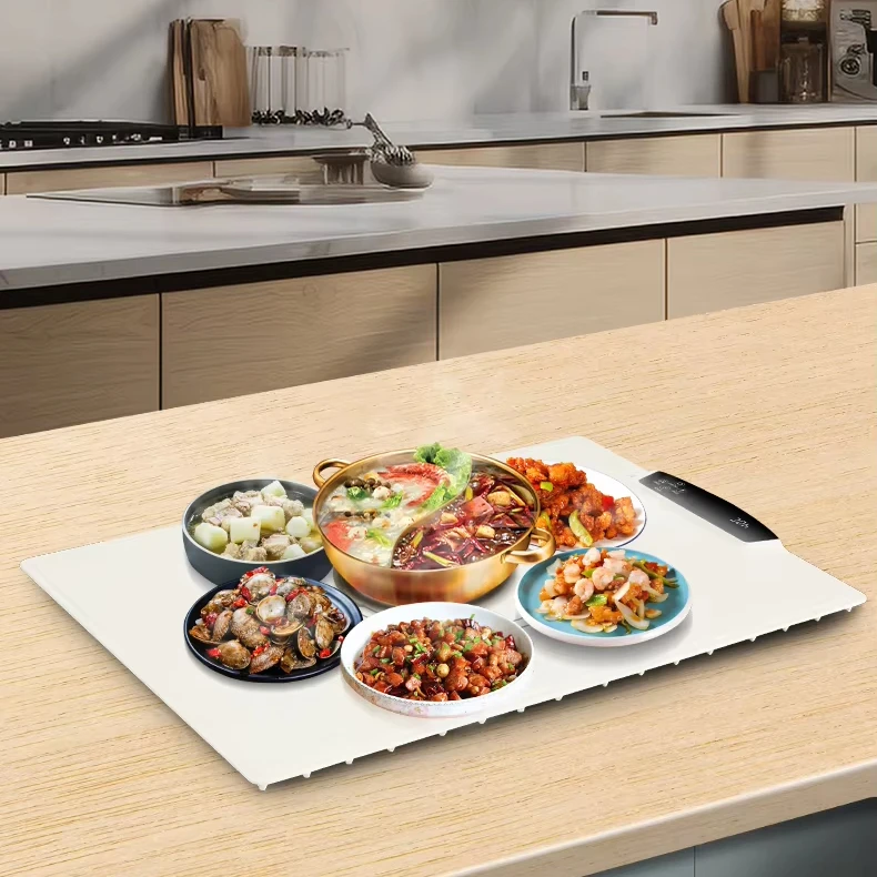 Automatic Household Food Warmer Tray with Temperature Regulation Time Control & Child Lock Function for Thawing & Warming Food
Automatic Household Food Warmer Tray with Temperature Regulation Time Control & Child Lock Function for Thawing & Warming Food