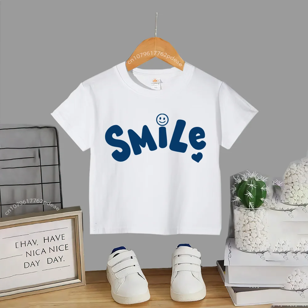 Детская футболка в уличном стиле из 100% хлопка, для мальчиков и девочек, простой топ с буквенным принтом и коротким рукавом, хлопковая футболка, Молодежный топ с круглым вырезом
Детская футболка в уличном стиле из 100% хлопка, для мальчиков и девочек, простой топ с буквенным принтом и коротким рукавом, хлопковая футболка, Молодежный топ с круглым вырезом