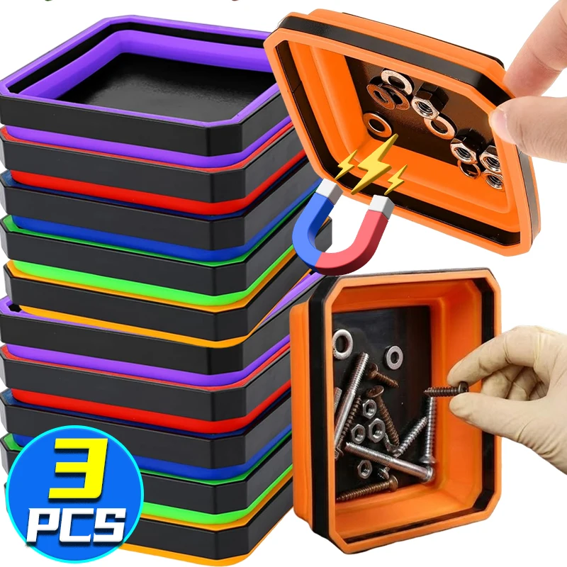 Collapsible Magnetic Screw Tray Silicone Parts Holder Square Folding Tool Organizer for Nuts Bolts Washers Small Metal Storage
Collapsible Magnetic Screw Tray Silicone Parts Holder Square Folding Tool Organizer for Nuts Bolts Washers Small Metal Storage