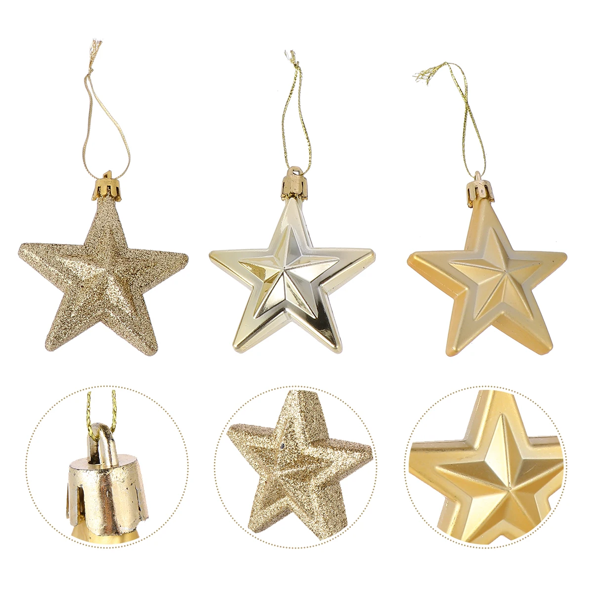 18 Pcs Silver Star Tree Ornaments Christmas Small Topper Glittered Hanging Stars for Country Decorations
18 Pcs Silver Star Tree Ornaments Christmas Small Topper Glittered Hanging Stars for Country Decorations