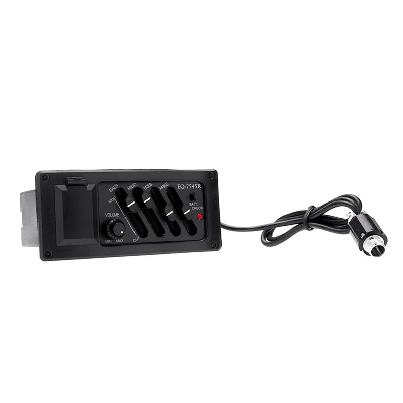 AA75-4Set EQ-7545R 4 Band Acoustic Guitar EQ Preamp Equalizer EQ 7545R Pickup Amplifier 6.5MM Output Durable Easy To Use
AA75-4Set EQ-7545R 4 Band Acoustic Guitar EQ Preamp Equalizer EQ 7545R Pickup Amplifier 6.5MM Output Durable Easy To Use