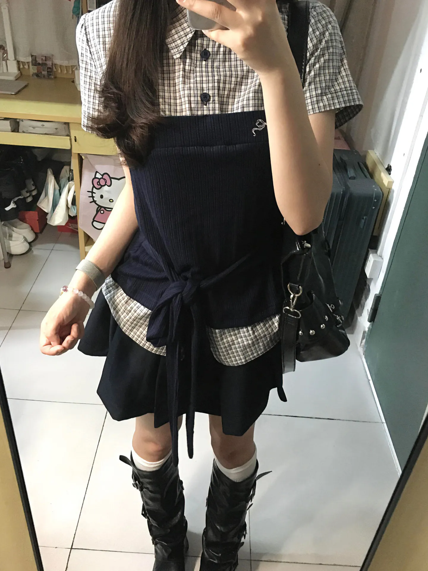Summer Pre-Release Korean Style Shirt And Skirt Set High Waist Plaid Tie Waist Slim Fit Short Bouncing Two Piece Set for Women
Summer Pre-Release Korean Style Shirt And Skirt Set High Waist Plaid Tie Waist Slim Fit Short Bouncing Two Piece Set for Women