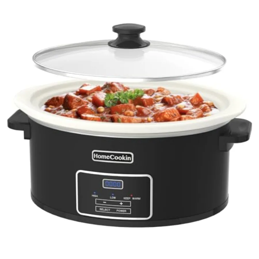 8-Quart Programmable Slow Cooker with Timer Keep Warm - Small Kitchen Appliance for Family Dinners - Serves 6+ People Black
8-Quart Programmable Slow Cooker with Timer Keep Warm - Small Kitchen Appliance for Family Dinners - Serves 6+ People Black