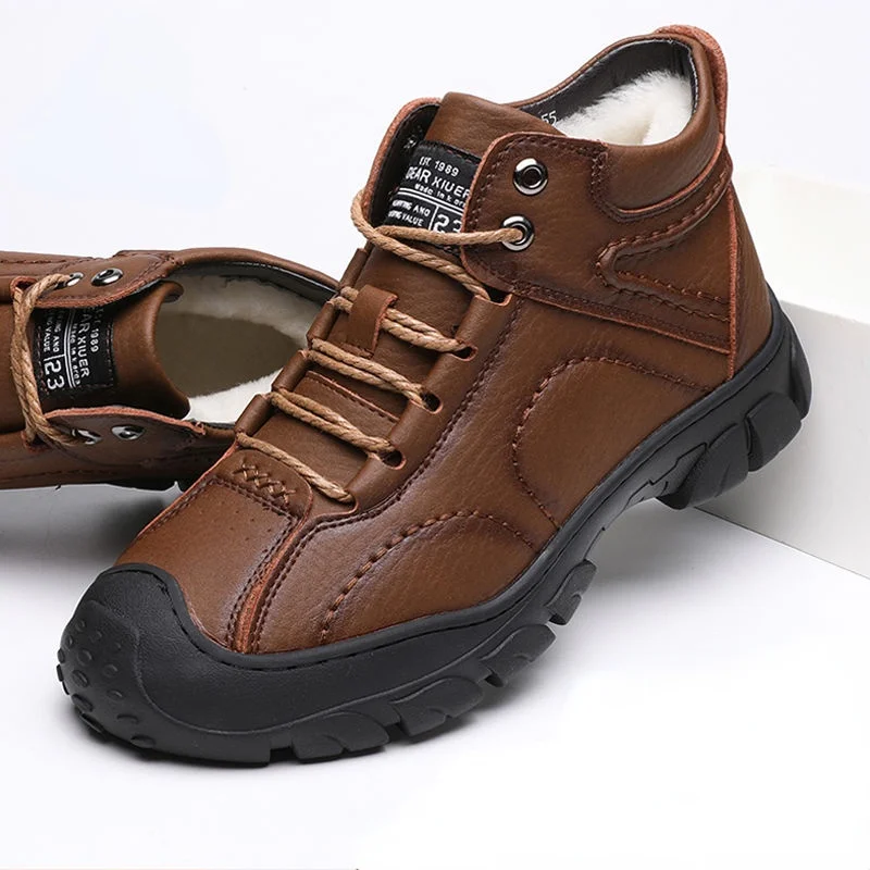 Men Winter Brand Snow Boots Waterproof Leather Sneakers Super Warm Men's Boots Outdoor Male Hiking Boots Work Shoes Plus Size
Men Winter Brand Snow Boots Waterproof Leather Sneakers Super Warm Men's Boots Outdoor Male Hiking Boots Work Shoes Plus Size