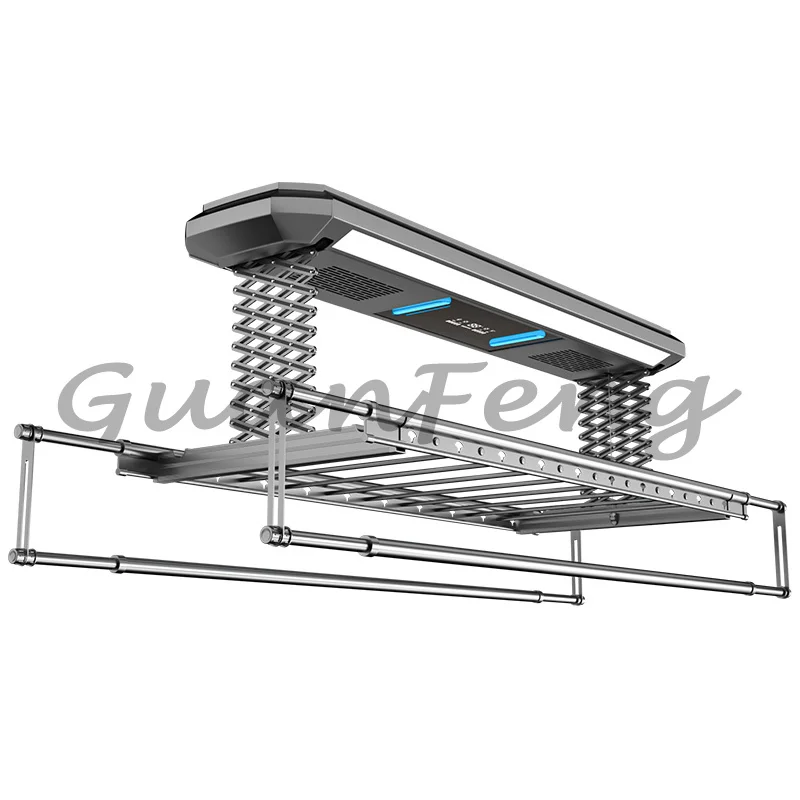 Hanger drying rack Intelligent electric automatic clothes dryer Remote control lifting Extensible folding drying rack
Hanger drying rack Intelligent electric automatic clothes dryer Remote control lifting Extensible folding drying rack