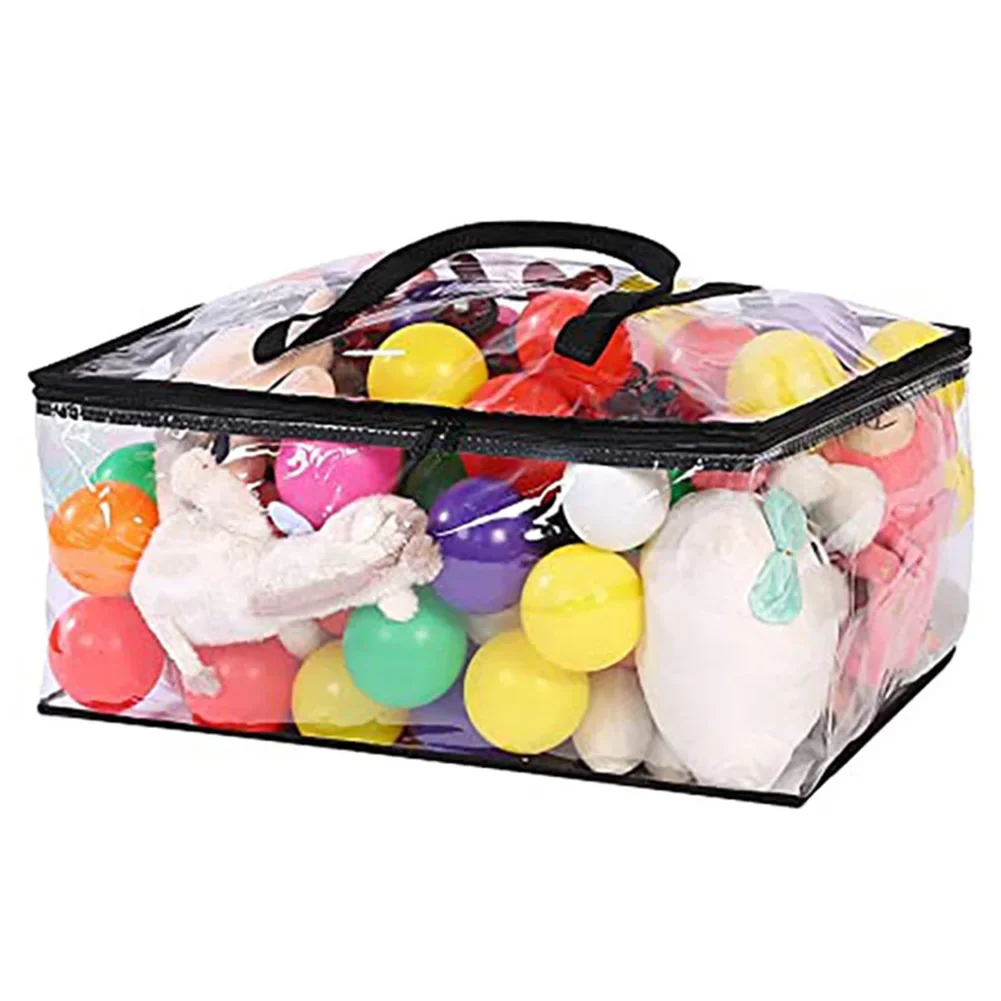55L 60x40x25cm Bags For Packages Carrying Handle Clear Vinyl Plastic Zippered Blanket Storage Bags Packaging Supplies
55L 60x40x25cm Bags For Packages Carrying Handle Clear Vinyl Plastic Zippered Blanket Storage Bags Packaging Supplies