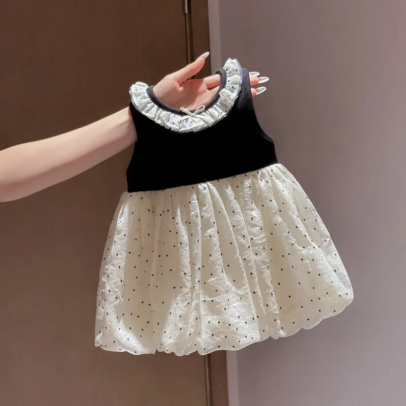 Girls' Summer Dress Fashionable New Style Children's Polka Dot Sleeveless Vest Princess Dress 0 2 4 6Y
Girls' Summer Dress Fashionable New Style Children's Polka Dot Sleeveless Vest Princess Dress 0 2 4 6Y