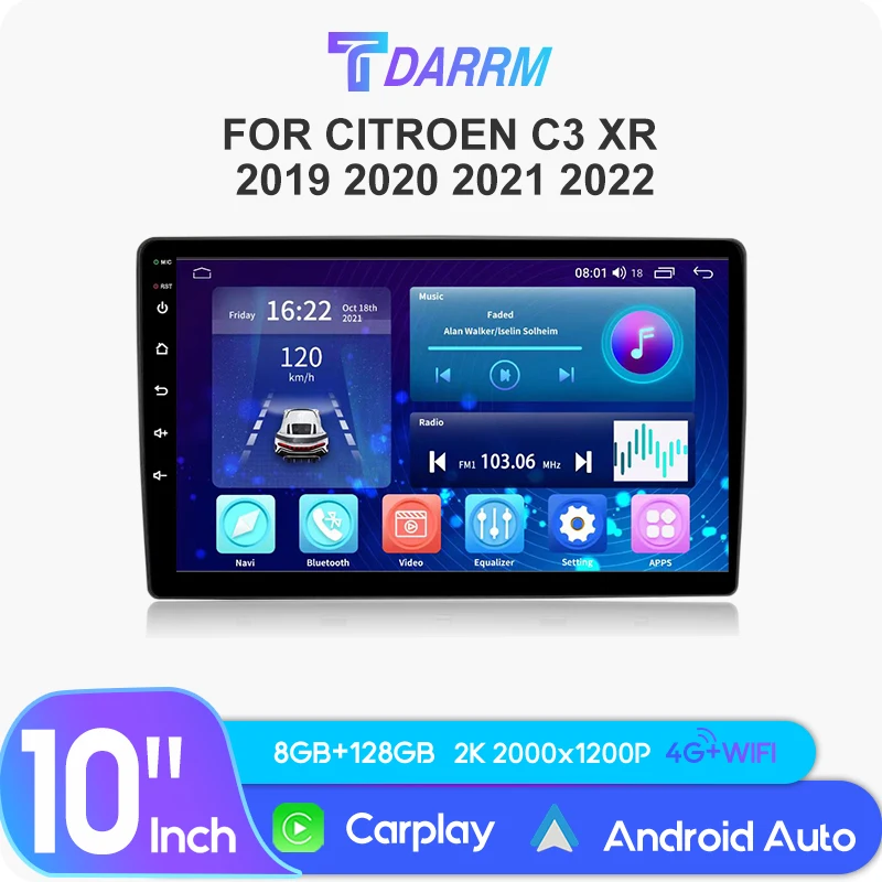 For Citroen C3 XR 2019 2020 2021 2022 Android Carplay Car Radio Navigation Multimedia Player Stereo WiFi+4G video BT DVD 2DIN
For Citroen C3 XR 2019 2020 2021 2022 Android Carplay Car Radio Navigation Multimedia Player Stereo WiFi+4G video BT DVD 2DIN