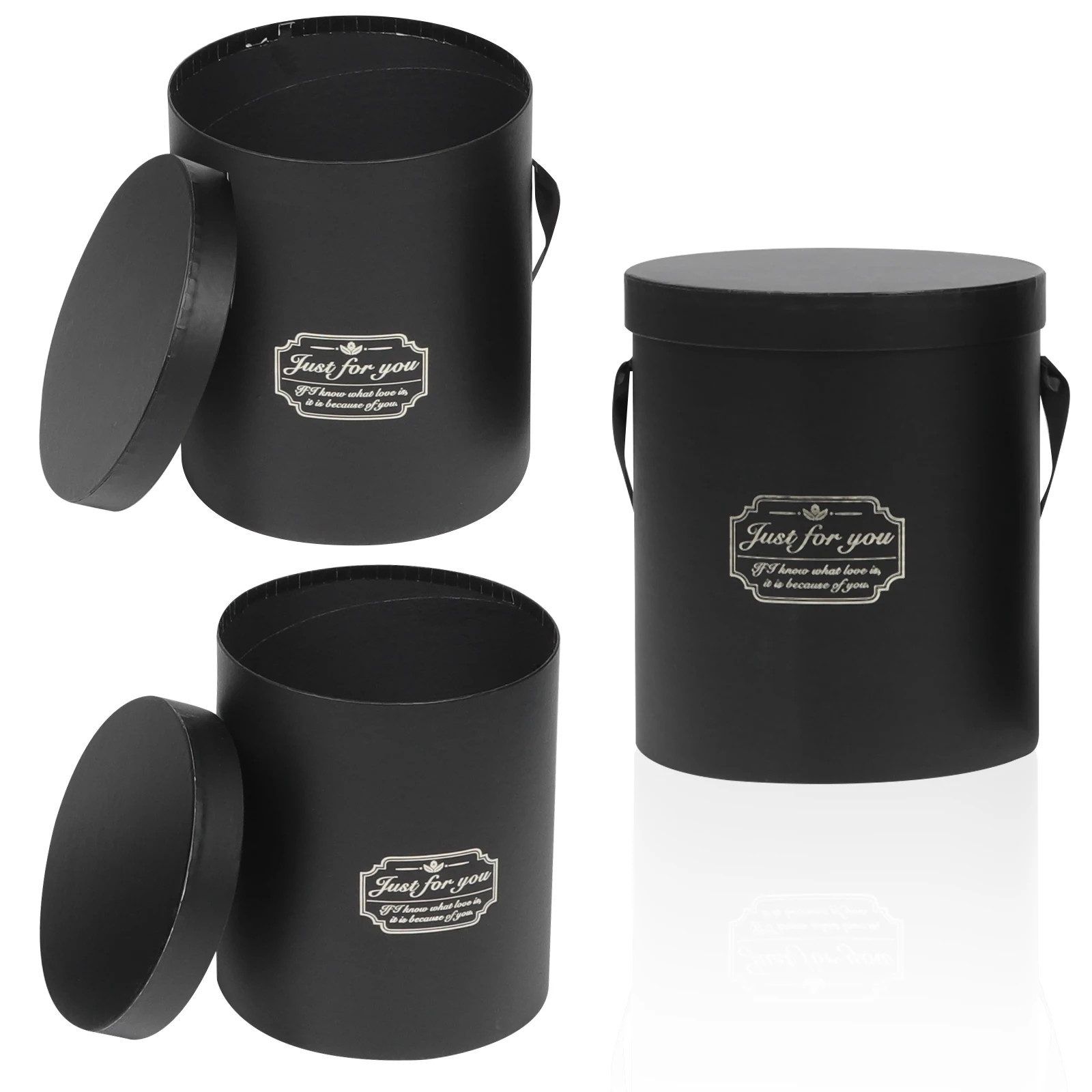 3pcs Black Cardboard Boxes Round Flower Box Bouquet Holders Florist Set Gift Arrangements Wedding Party Flower Paper Box
3pcs Black Cardboard Boxes Round Flower Box Bouquet Holders Florist Set Gift Arrangements Wedding Party Flower Paper Box