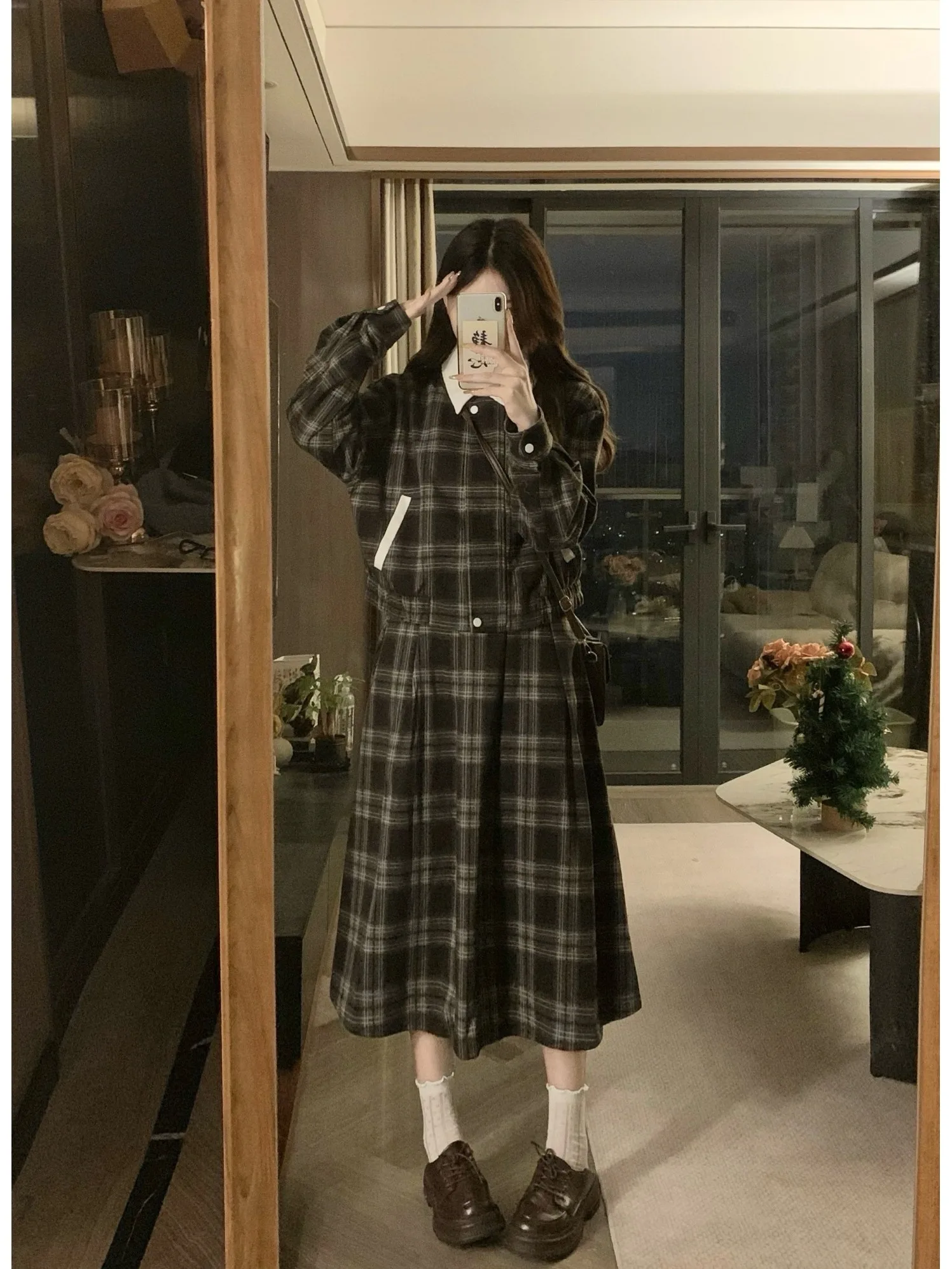 plus Size College Style Set Casual Long Sleeve Lazy Style Half Body Long Skirt Vintage Autumn New Arrival Fashion Ensemble
plus Size College Style Set Casual Long Sleeve Lazy Style Half Body Long Skirt Vintage Autumn New Arrival Fashion Ensemble