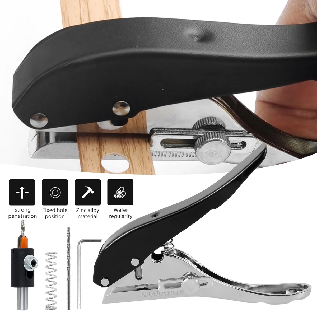 Single Hole Punch 8mm Round Hole Puncher Plier Tools Credit Photo Paper Card Corner Hand Tool for plastic paper edge banding
Single Hole Punch 8mm Round Hole Puncher Plier Tools Credit Photo Paper Card Corner Hand Tool for plastic paper edge banding