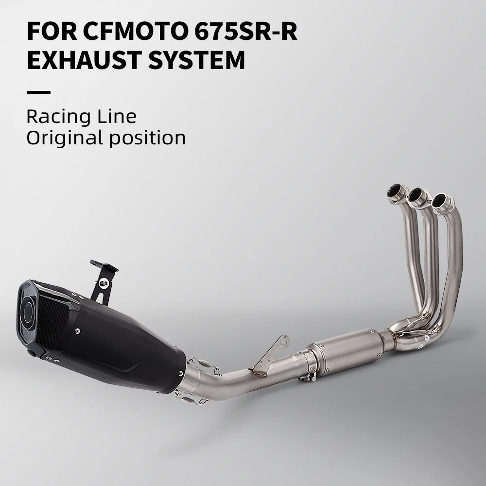 Full CFMOTO 675SR-R Exhaust System Racing Line Performance Upgrade Kit Original Position Motorcycle Accessories 
Full CFMOTO 675SR-R Exhaust System Racing Line Performance Upgrade Kit Original Position Motorcycle Accessories