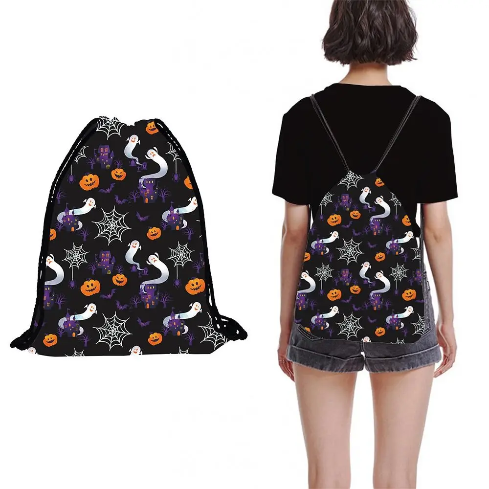 Creative Drawstring Bag Foldable Cartoon Pumpkin Halloween Backpacks Bat Pattern Portable Draw String Back Bag Happy Halloween
Creative Drawstring Bag Foldable Cartoon Pumpkin Halloween Backpacks Bat Pattern Portable Draw String Back Bag Happy Halloween