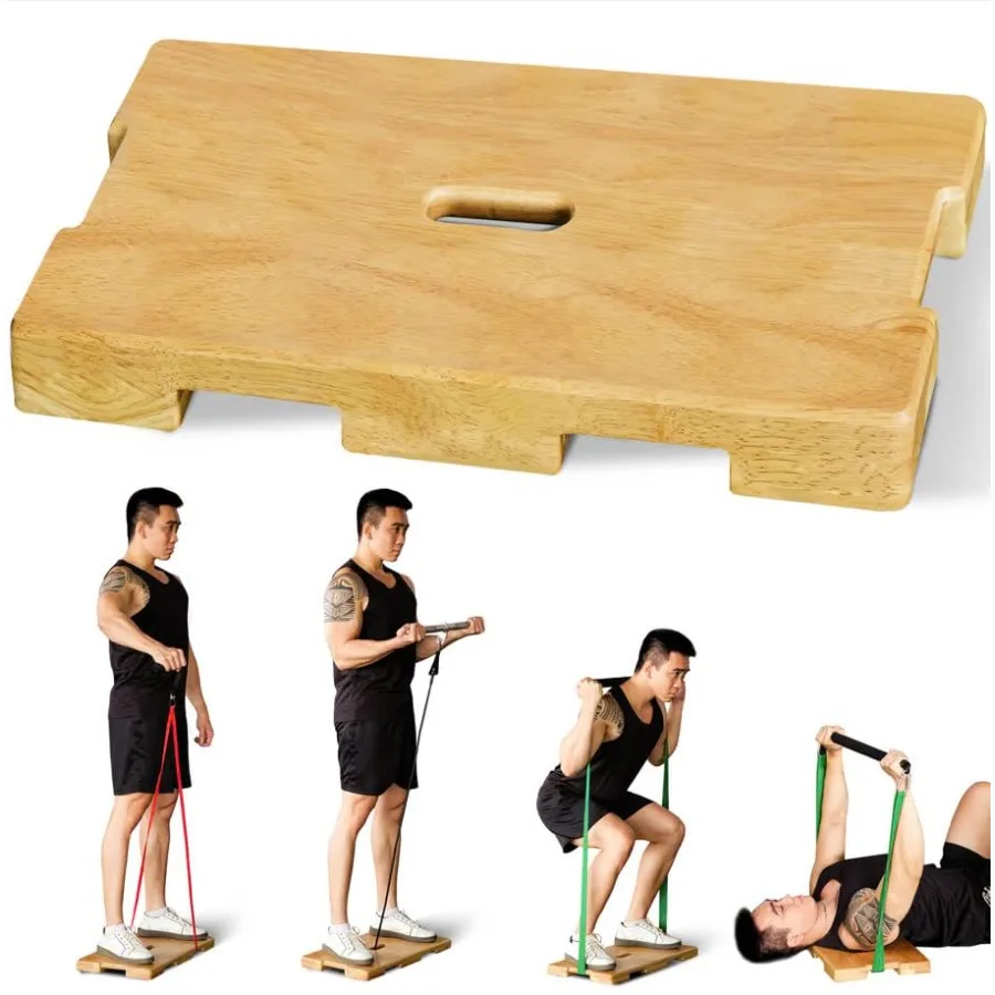 Wood Fitness Board Exercise Platform for Resistance Band Exercises Wooden Workout Board in Natural Wood Color for Strength Stre
Wood Fitness Board Exercise Platform for Resistance Band Exercises Wooden Workout Board in Natural Wood Color for Strength Stre