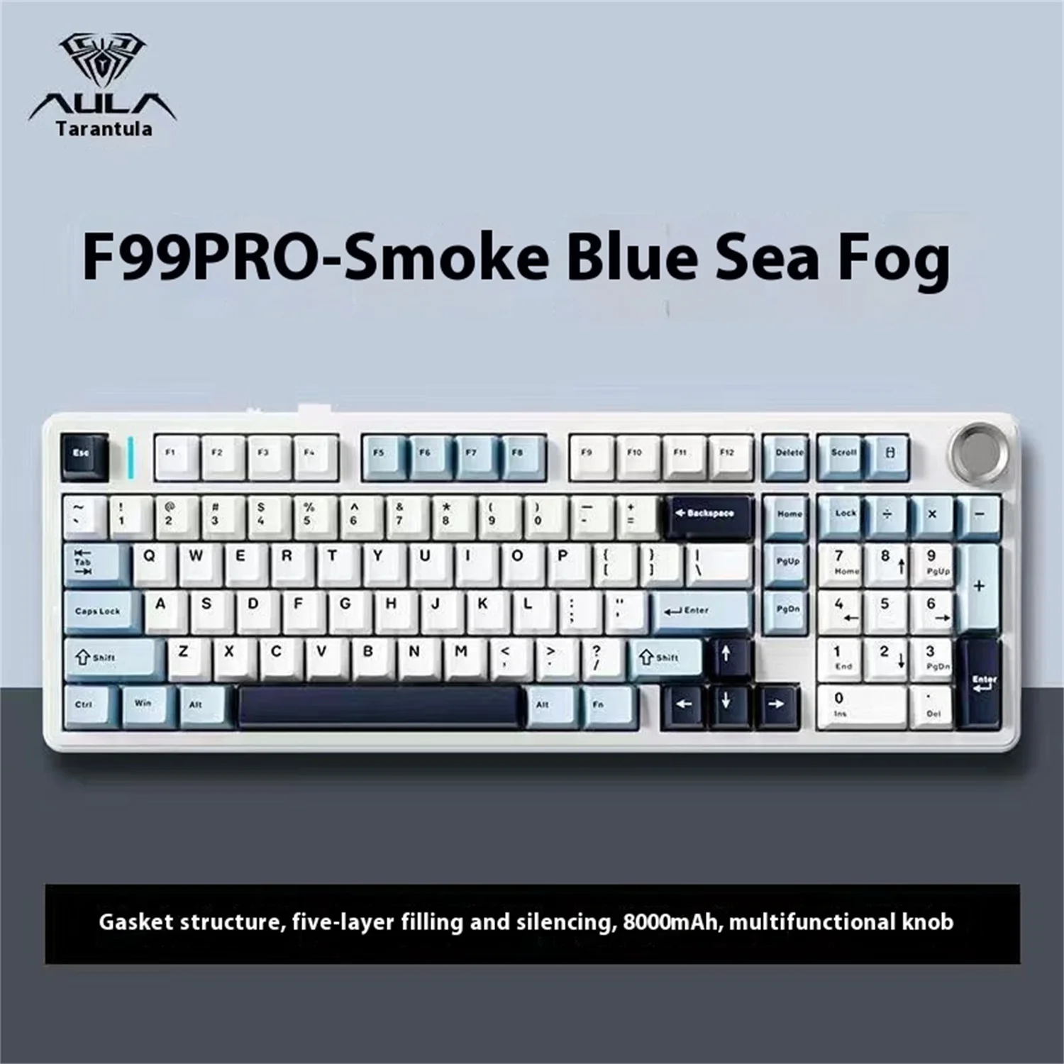 Механическая клавиатура AULA F99/F99Pro, индивидуальная беспроводная связь, третий экзамен, Bluetooth, офисная игра, колпачок для киберспорта
Механическая клавиатура AULA F99/F99Pro, индивидуальная беспроводная связь, третий экзамен, Bluetooth, офисная игра, колпачок для киберспорта