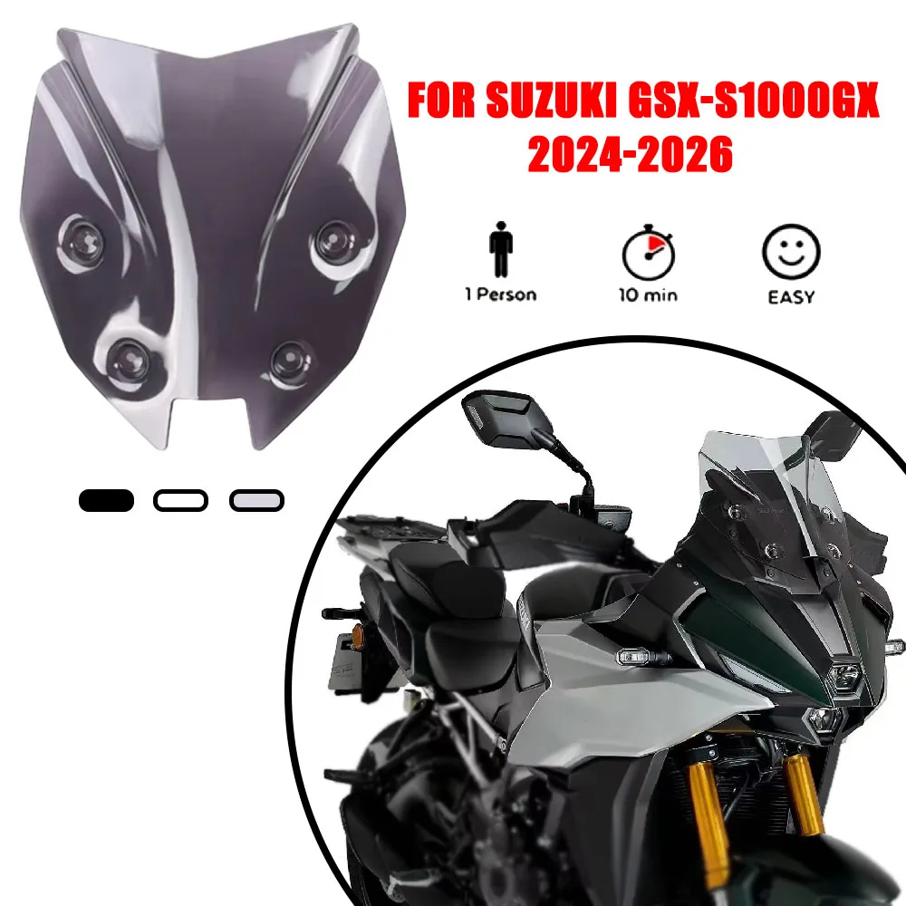 New Style Motorcycle Front Windshield Deflector Spoiler Extension Apply To For Suzuki GSX-S1000GX 2024-2026 GSXS1000GX
New Style Motorcycle Front Windshield Deflector Spoiler Extension Apply To For Suzuki GSX-S1000GX 2024-2026 GSXS1000GX