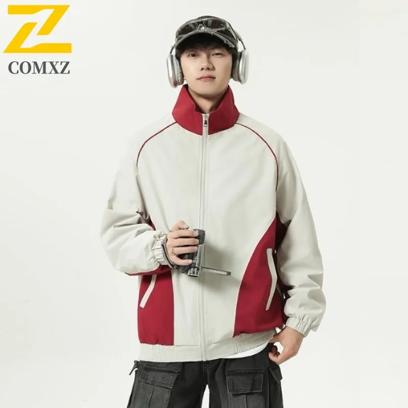 COMXZ Men Jacket Colorblock Baseball Collar Outdoor Jogging Travel Camping Classic Street Windbreaker Coat Hiking Outerwear 
COMXZ Men Jacket Colorblock Baseball Collar Outdoor Jogging Travel Camping Classic Street Windbreaker Coat Hiking Outerwear