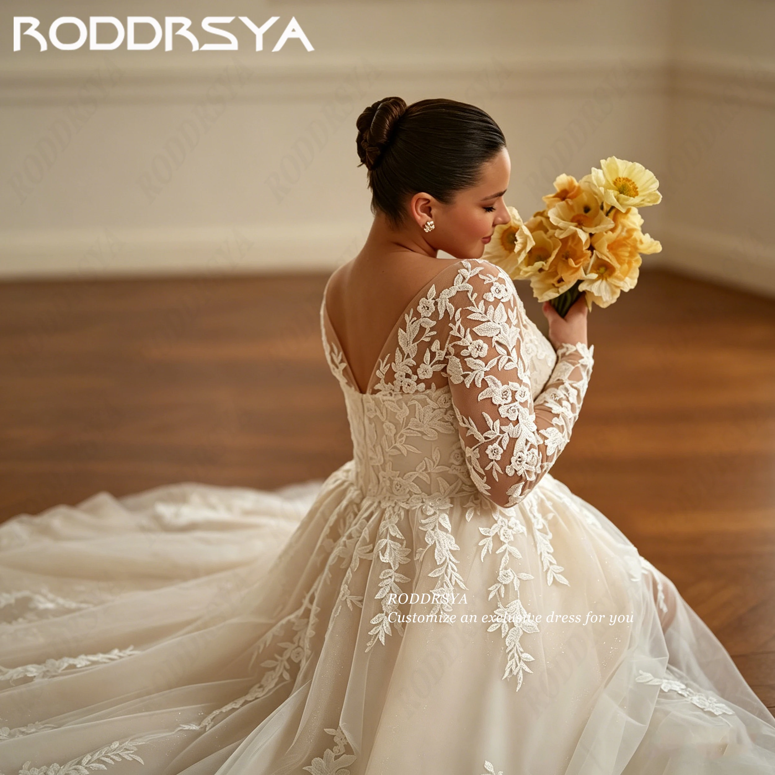 RODDRSYA Customized Plus Size Slit Wedding Dress For Women 2026 Illusion Sleeves Tulle Lace Applique Bridal Dresses brautkleid
RODDRSYA Customized Plus Size Slit Wedding Dress For Women 2026 Illusion Sleeves Tulle Lace Applique Bridal Dresses brautkleid