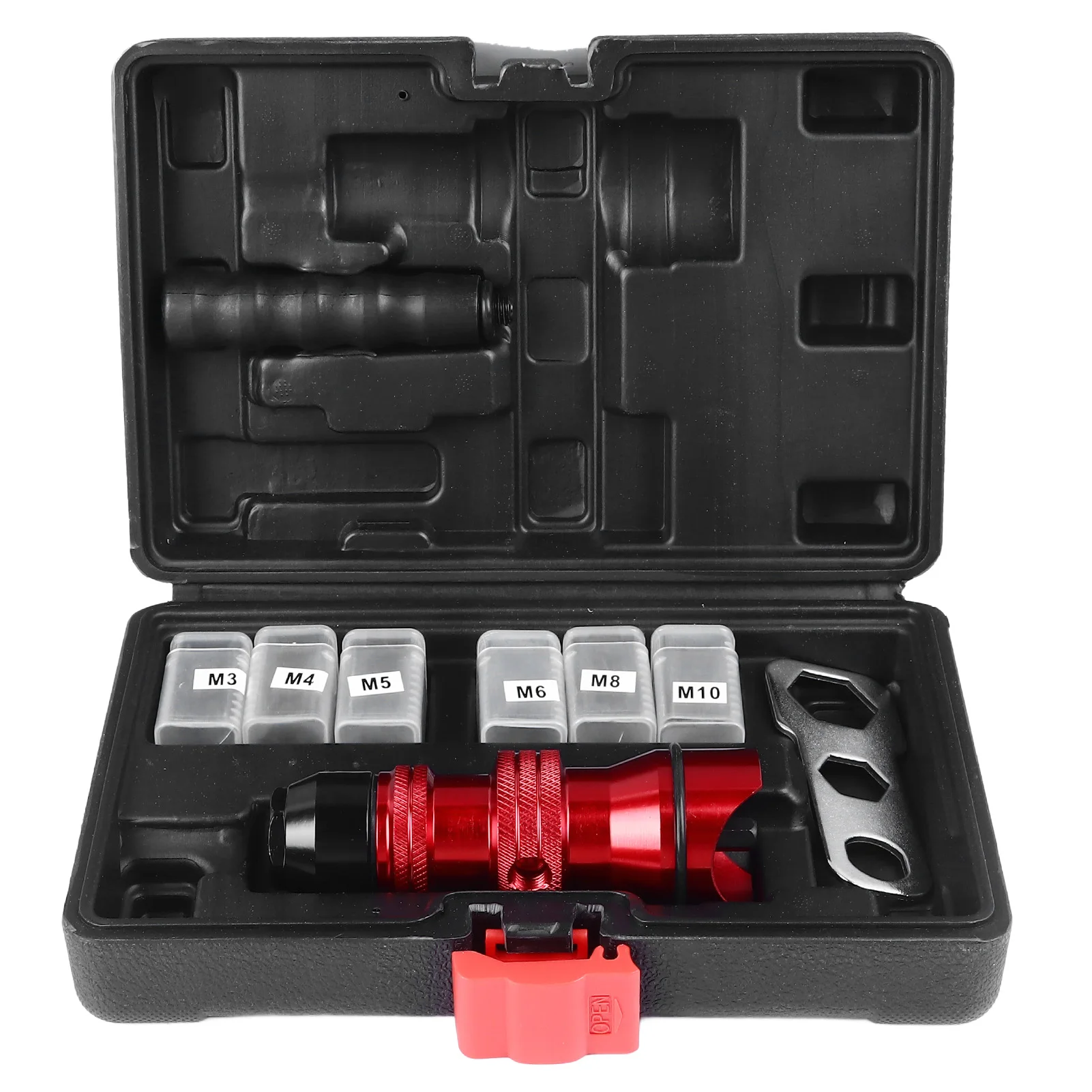 Rivet Drill Adapter Rivet Gun Adapter Rivet Gun Adapter Red Aluminum Alloy Multifunvtional Professional Electric Rivet Gun Head
Rivet Drill Adapter Rivet Gun Adapter Rivet Gun Adapter Red Aluminum Alloy Multifunvtional Professional Electric Rivet Gun Head