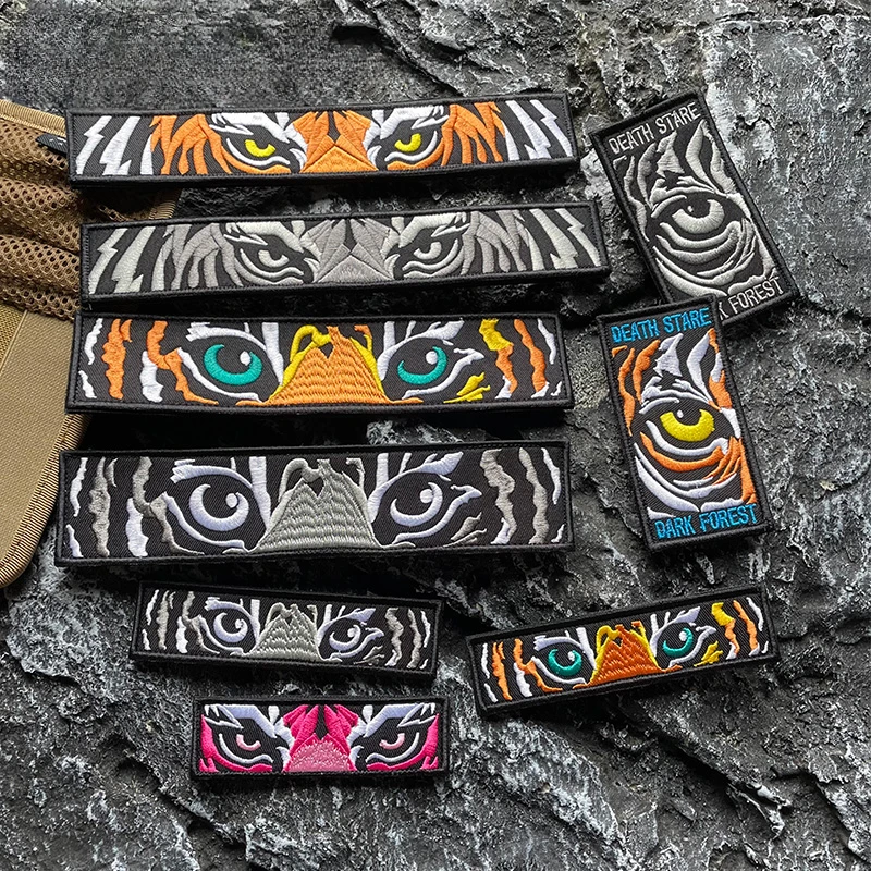 Eye of Tiger Embroidery Patches Hook&Loop Stickers Morale Armband Badge Tactical Dark Forest Tiger Head Patch for Backpack Hats
Eye of Tiger Embroidery Patches Hook&Loop Stickers Morale Armband Badge Tactical Dark Forest Tiger Head Patch for Backpack Hats