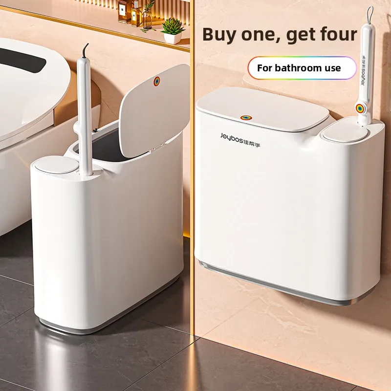 Integrated Toilet Brush And Trash Can Home Bathroom Paper Roll Holder Long Cylinder Press Open Cover Waste Bin 11L Capacity
Integrated Toilet Brush And Trash Can Home Bathroom Paper Roll Holder Long Cylinder Press Open Cover Waste Bin 11L Capacity