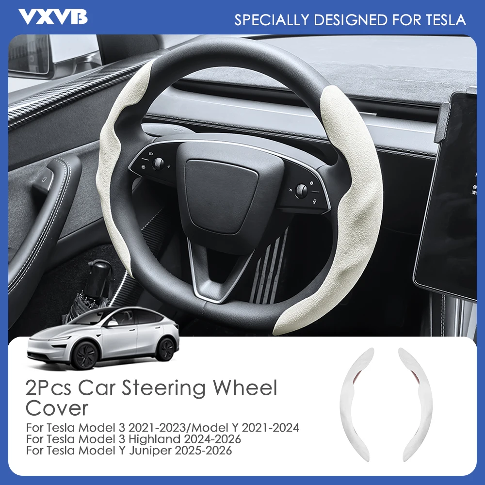 For Tesla Model Y Juniper Model 3 Highland 2026+ Car Steering Wheel Cover All Season Universal Suede Sports Steering Wheel Cover
For Tesla Model Y Juniper Model 3 Highland 2026+ Car Steering Wheel Cover All Season Universal Suede Sports Steering Wheel Cover