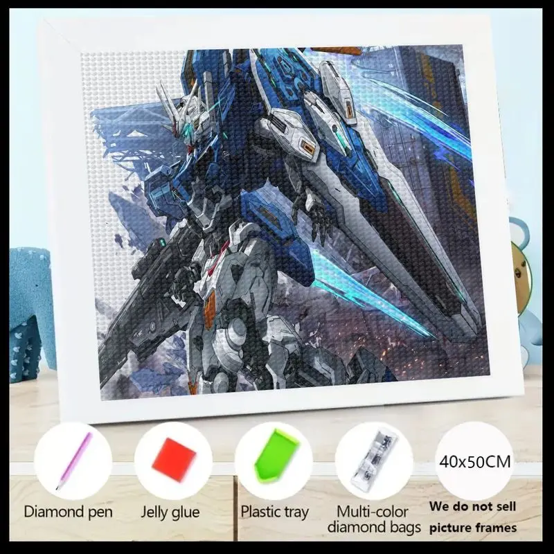 1PC Large 5D Full Drill Diamond Painting Kit, Anime Sci-Fi Mecha Robot Gundam Style Art DIY Crystal Diamond Gem Painting Set 40x
1PC Large 5D Full Drill Diamond Painting Kit, Anime Sci-Fi Mecha Robot Gundam Style Art DIY Crystal Diamond Gem Painting Set 40x