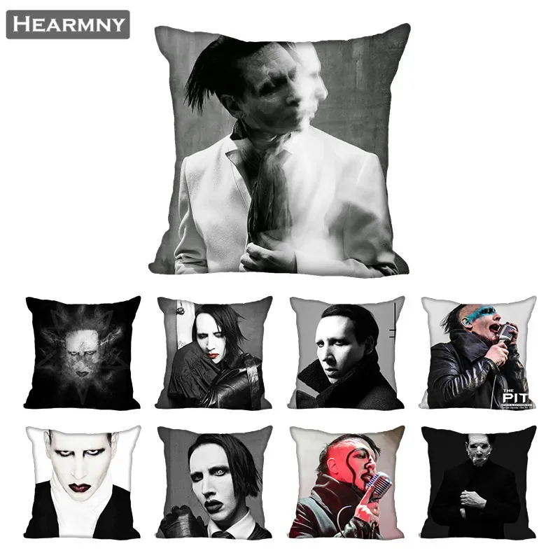 Marilyn Manson Pillow Case For Home Decorative Pillows Cover Invisible Zippered Throw PillowCases 45X45cm
Marilyn Manson Pillow Case For Home Decorative Pillows Cover Invisible Zippered Throw PillowCases 45X45cm