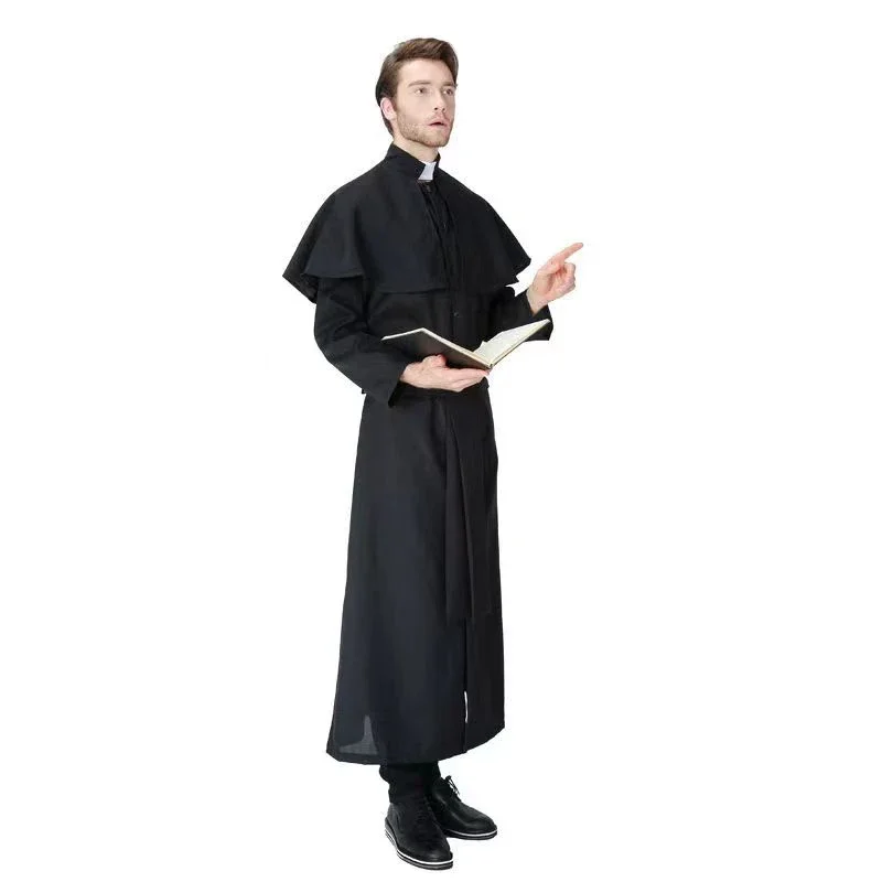 EE01 Black Adult Religious Robe, Halloween Character Party Priest Catholic Christ Cosplay Costume, Suitable for Stage Perfor&0Ww
EE01 Black Adult Religious Robe, Halloween Character Party Priest Catholic Christ Cosplay Costume, Suitable for Stage Perfor&0Ww