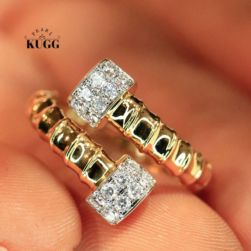 KUGG 100% 18K Yellow Gold Rings Fashion Puck Style Real Natural Diamond Engagement Ring for Women High Wedding Jewelry
KUGG 100% 18K Yellow Gold Rings Fashion Puck Style Real Natural Diamond Engagement Ring for Women High Wedding Jewelry