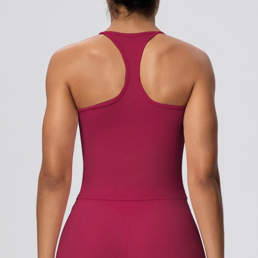Women's U-Neck Racerback Sports Yoga Vest Quick-Dry Shockproof Sports Bra Fitness Vest Running Workout Clothing Gym Sports Top
Women's U-Neck Racerback Sports Yoga Vest Quick-Dry Shockproof Sports Bra Fitness Vest Running Workout Clothing Gym Sports Top